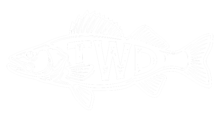 The Walleye Derby Inverse Logo